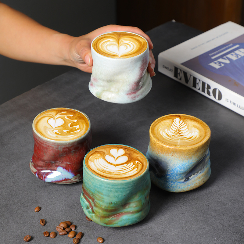 Handmade Ceramic Mug - Copos de café expresso de grés,