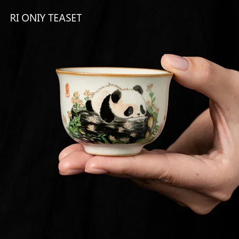 Handmade Ceramic Mug - 1 pc tradição chinesa ru forno