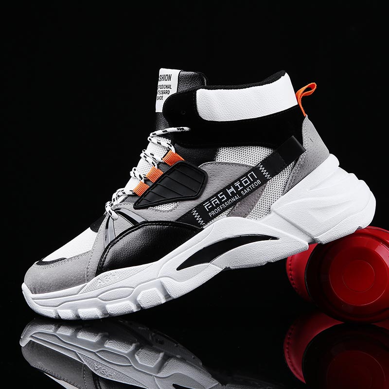 Luxury Lifestyle Travel - Hightop-Sapatilhas Esportivas Masculinas, Sapatilhas de Cima