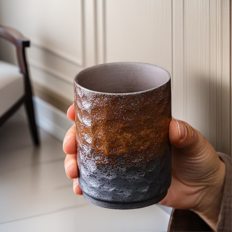 Handmade Ceramic Mug - Caneca de pedra chinesa artesanal vintage