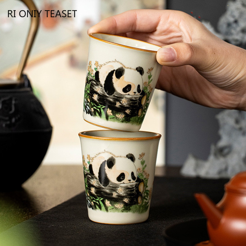 1 pc tradição chinesa ru forno - Handmade Ceramic Mug avaliação e preço