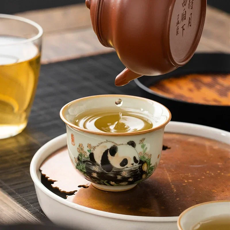 1 pc tradição chinesa ru forno - Handmade Ceramic Mug avaliação e preço