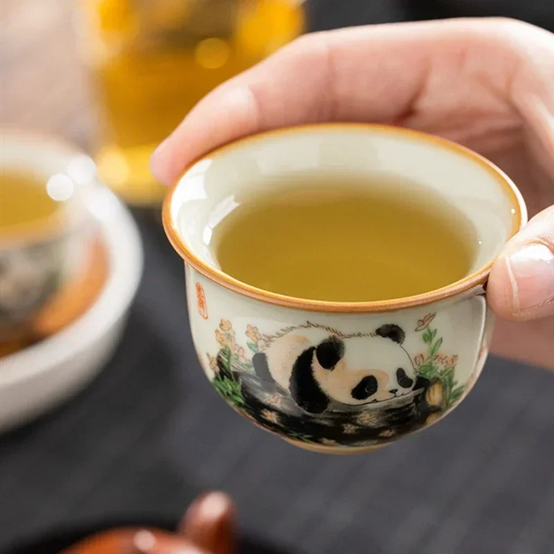 1 pc tradição chinesa ru forno - Handmade Ceramic Mug avaliação e preço