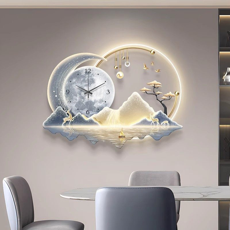 Relógio de Parede LED Artístic - Luxury Lifestyle Aesthetic avaliação e preço