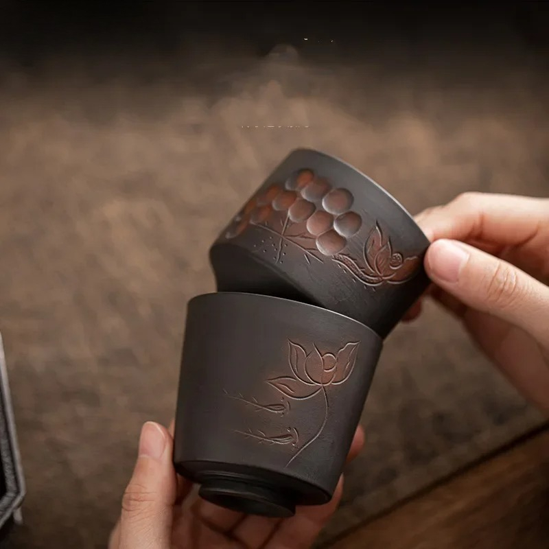 Xícara de Chá de Cerâmica Roxa - Handmade Ceramic Mug avaliação e preço