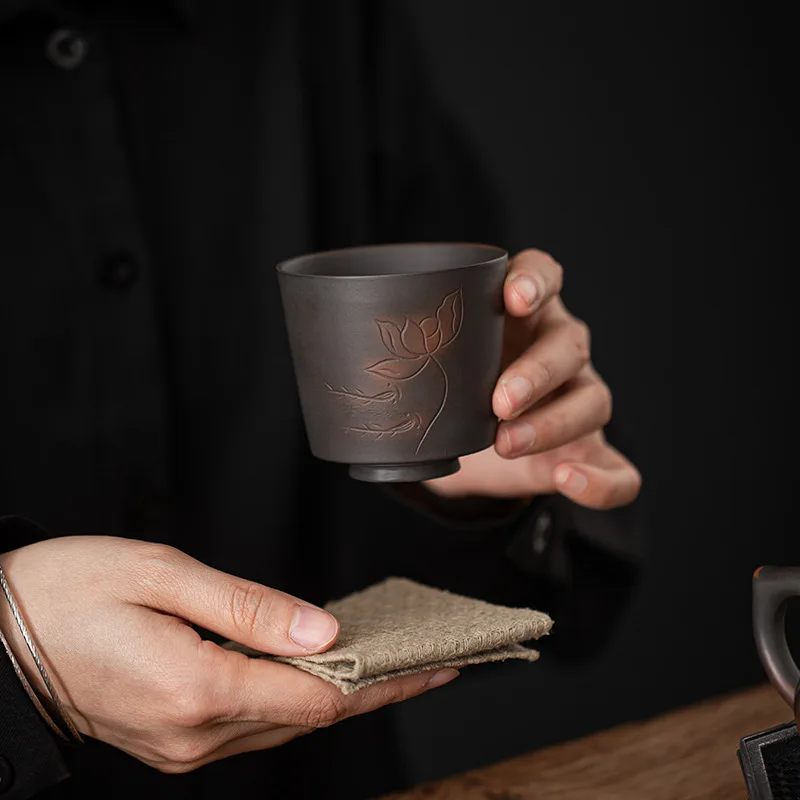 Xícara de Chá de Cerâmica Roxa - Handmade Ceramic Mug avaliação e preço