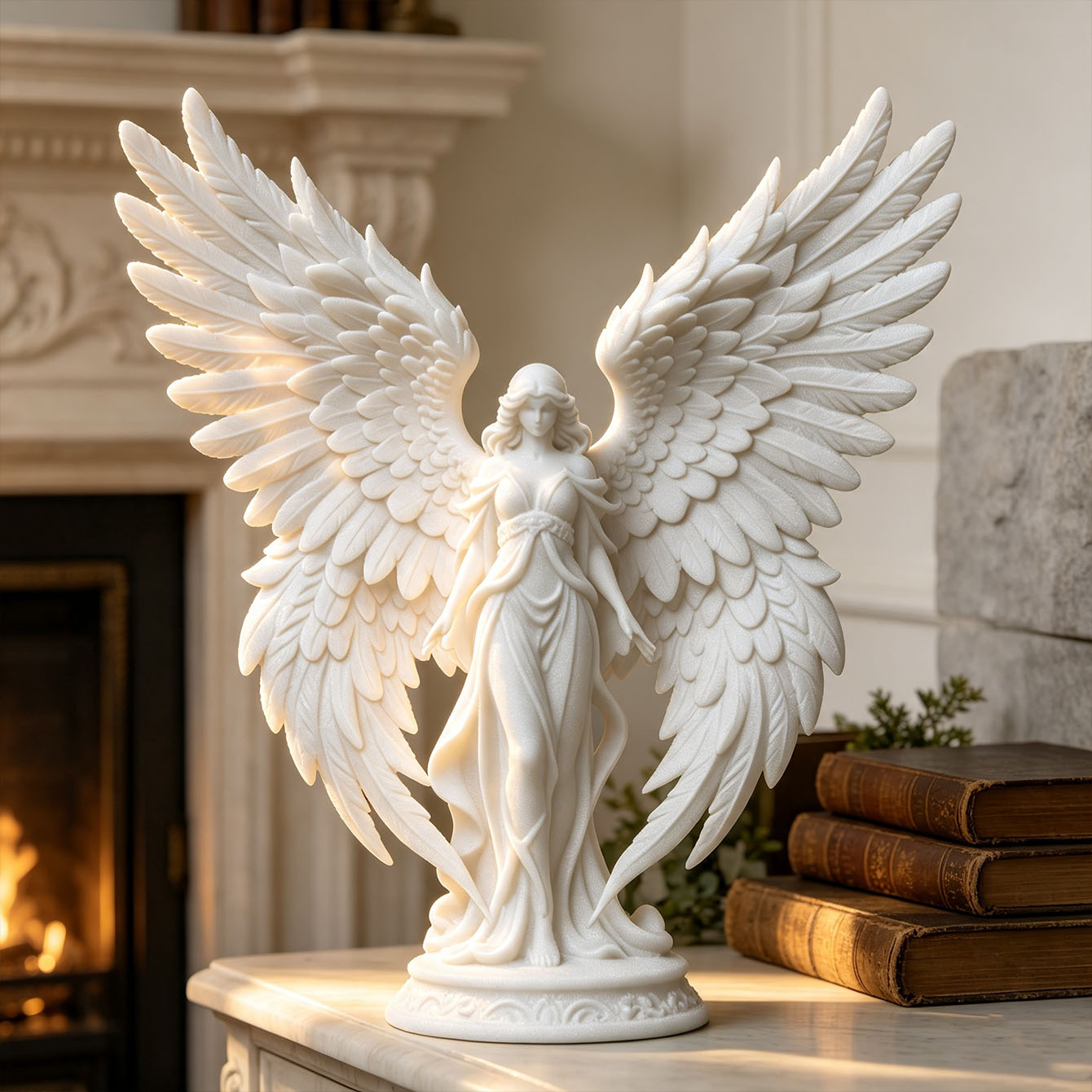 Ornamento de Anjo Deusa Curado - Quiet Luxury Lifestyle avaliação e preço
